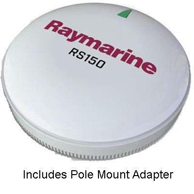 Raymarine RS150 GPS Antenna Raymarine T70327 RS150 GPS Antenna, w/Pole Mount Kit