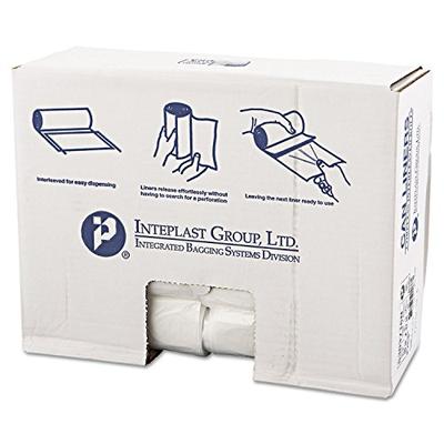 High-Density Can Liner, 30 x 37, 30gal, .63mil, Clear, 25/Roll, 20 Rolls/Carton