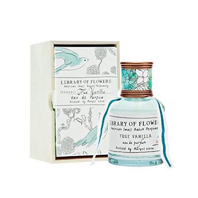 Library of Flowers True Vanilla Eau De Parfum | Margot Elena's Bergamot, Dark Vanilla, Amber Perfume