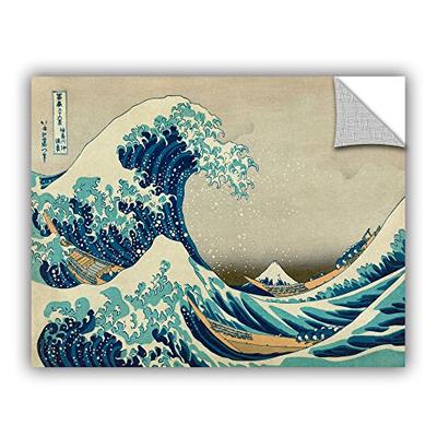 ArtWall ArtApeelz Katsushika Hokusai 'The Great Wave Off Kanagawa' Removable Graphic Wall Art, 24 by