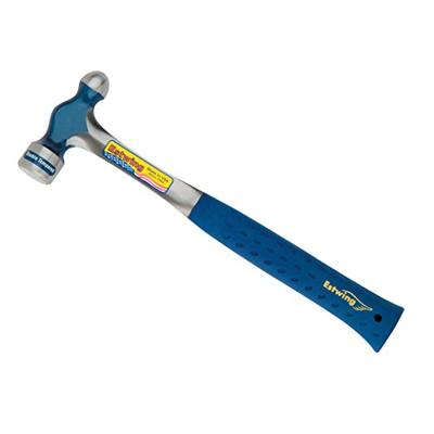 Estwing Ball Peen Hammer - 12 oz Metalworking Tool with Forged Steel Construction & Shock Reduction