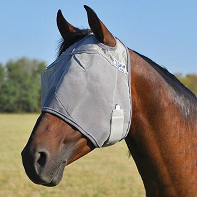 Cashel Crusader Standard Fly Mask No Ears or Nose Gray - Size: Draft