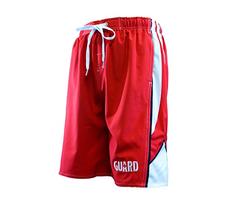 Ultrastar Men's Guard Arrow Board Short Swimwear (UMG010) - Red/White - Small