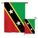 Breeze Decor Saint Kitts & Nevis of the World Nationality Impressions Decorative Vertical 2-Sided House/Garden Flag in Black/Green/Red | Wayfair
