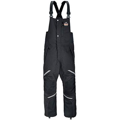 Ergodyne N-Ferno 6471 Men's Winter Thermal Work Bib Overalls, Black, X-Large