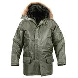 Rothco N-3B Parka, Sage, 2X screenshot. Specialty Apparel / Accessories directory of Specialty Apparel.