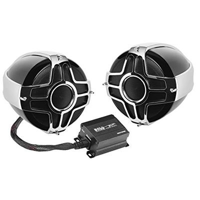 BOSS Audio MC750B Motorcycle / ATV Speaker System - Bluetooth, Weatherproof, Two 4 Inch Speakers, On