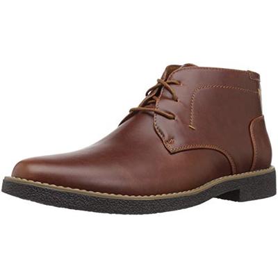 Deer Stags Men's Bangor Memory Foam Dress Casual Comfort Chukka Boot, Redwood/Dark Brown, 13 Medium