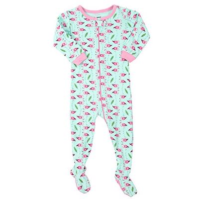 Leveret Flamingo Footed Pajama Sleeper 100% Cotton 4 Years