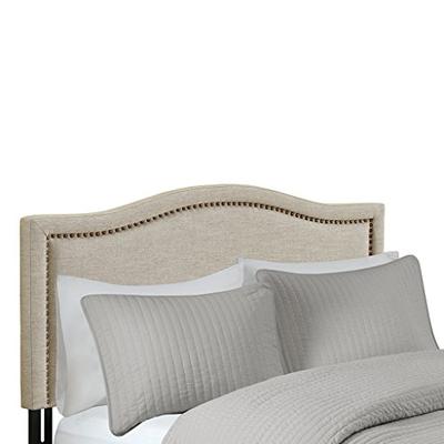 Nadine Upholstery Headboard Natural Queen