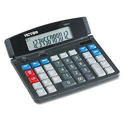Victor 12004 1200-4 Business Desktop Calculator, 12-Digit LCD