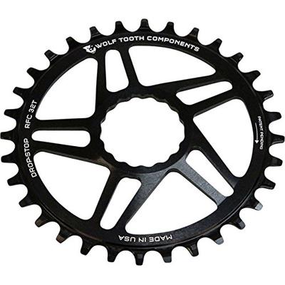 Wolf Tooth Components Drop Stop Race Face Cinch Direct Mount Chainring - Boost Black, 32t