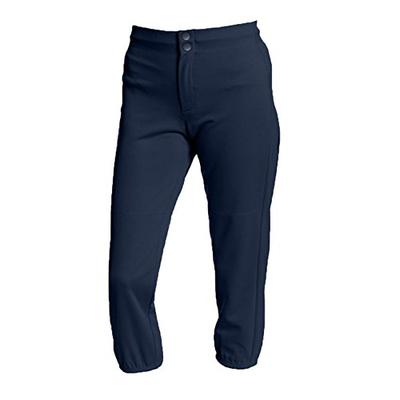 Intensity Girls Youth Baseline Low Rise Double Knit Softball Pant, Navy